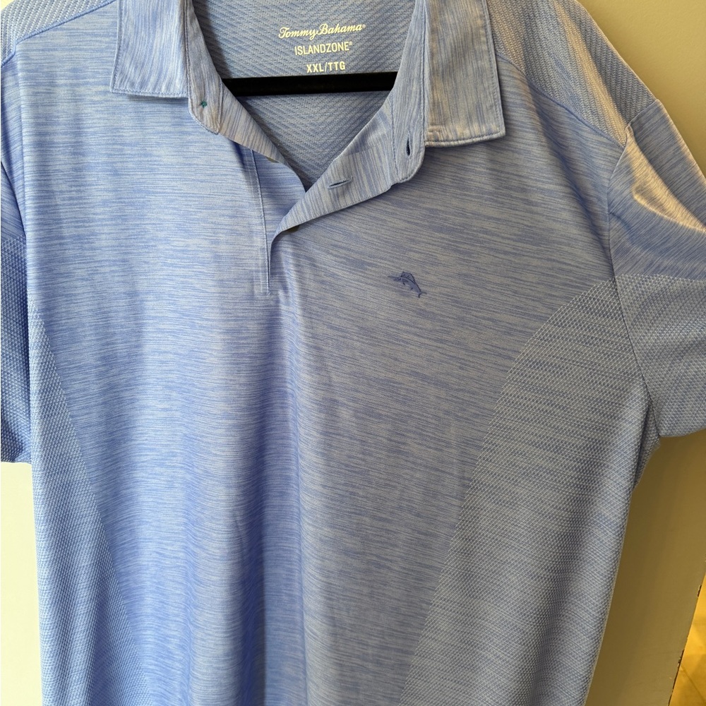 Tommy Bahama Men's Blue Polo Shirt xxl Islandzone